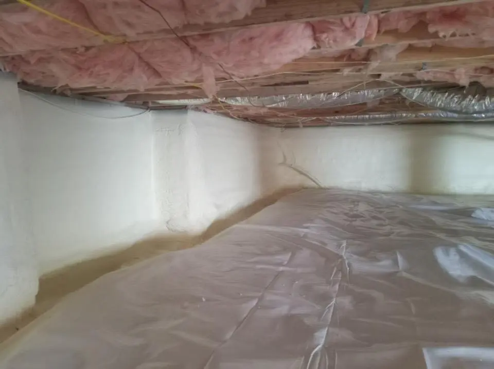 Crawl space encapsulation with closed-cell spray foam for Spray Foam Roofing in Munster